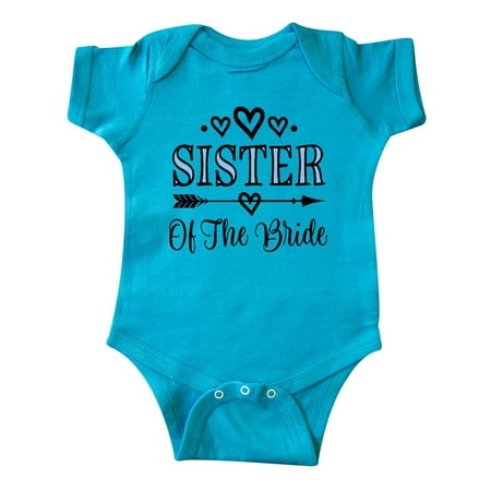Inktastic Sister Of The Bride Wedding Party Gift Baby Girl Bodysuit