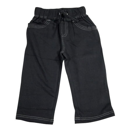 Mish Mish Baby Infant Boys Fashion Pants 34532-24Months (Black Fleece)