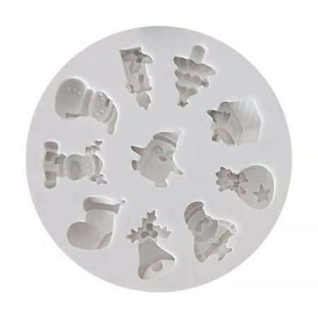 comerut Christmas Silicone Mold Santa Claus Reindeer Snowman Tree Wreath Bell Non-stick Food Grade Easy Release Fondant Chocolate Candy Cookie Jelly Mold
comerut Christmas Silicone Mold Santa Claus Reindeer Snowman Tree Wreath Bell Non-stick Food Grade Easy Release Fondant Chocolate Candy Cookie Jelly Mold