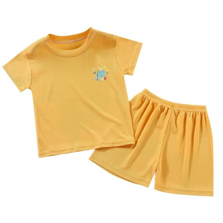 Toddler Boy s Summer 2Pcs Pajamas Outfits Ice Silk Short Sleeve T Shirt+Shorts Unisex Pjs
Toddler Boy s Summer 2Pcs Pajamas Outfits Ice Silk Short Sleeve T Shirt+Shorts Unisex Pjs