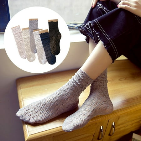 Taluosi Fashion Women Solid Color Breathable Hollow Out Mesh Summer Middle Tube Socks
Taluosi Fashion Women Solid Color Breathable Hollow Out Mesh Summer Middle Tube Socks