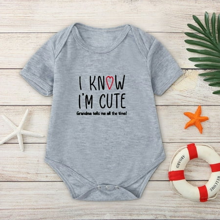 TMOYZQ Toddler Baby Girls Boys Short Sleeve Letter Print T-Shirt Jumpsuit Romper Infant Summer Fall Pullover Newborn Casual Super Soft Cotton Comfy Playsuit
TMOYZQ Toddler Baby Girls Boys Short Sleeve Letter Print T-Shirt Jumpsuit Romper Infant Summer Fall Pullover Newborn Casual Super Soft Cotton Comfy Playsuit