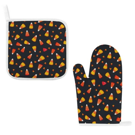 ZZZHY Halloween Candy Corn-1 Oven Mitts and Pot Holders Sets Heat Resistant Oven Gloves Cute Kitchen Mitts for Oven 2-Piece Baking Gloves Set for Cooking Grilling Baking
ZZZHY Halloween Candy Corn-1 Oven Mitts and Pot Holders Sets Heat Resistant Oven Gloves Cute Kitchen Mitts for Oven 2-Piece Baking Gloves Set for Cooking Grilling Baking