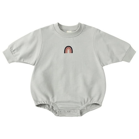Baby Girl Boy Crewneck Sweatshirt Romper Cute Rainbow Pullover Tops Oversized Fall Winter Clothes
Baby Girl Boy Crewneck Sweatshirt Romper Cute Rainbow Pullover Tops Oversized Fall Winter Clothes