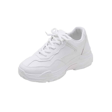 Women White Lace Up Artificial Leather Chunky Sole Trainers Women‘s Footwear
Women White Lace Up Artificial Leather Chunky Sole Trainers Women‘s Footwear