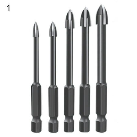 Feiruifan 5Pcs/6Pcs High Hardness Cross Drill Bit Hex Shank Wear-resistant Efficient Sharp Triangle Drill Bit for Ceramic Tile
Feiruifan 5Pcs/6Pcs High Hardness Cross Drill Bit Hex Shank Wear-resistant Efficient Sharp Triangle Drill Bit for Ceramic Tile