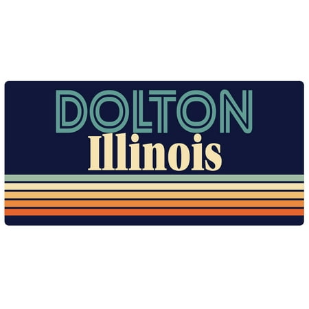 Dolton Illinois 5 x 2.5-Inch Fridge Magnet Retro Design