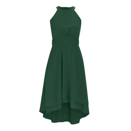 AOMPMSDX Kids Girls Halter Neck Sleeveless Elegant Floral A Line Chiffon Long Party Dress Green 5 Years-6 Years
AOMPMSDX Kids Girls Halter Neck Sleeveless Elegant Floral A Line Chiffon Long Party Dress Green 5 Years-6 Years
