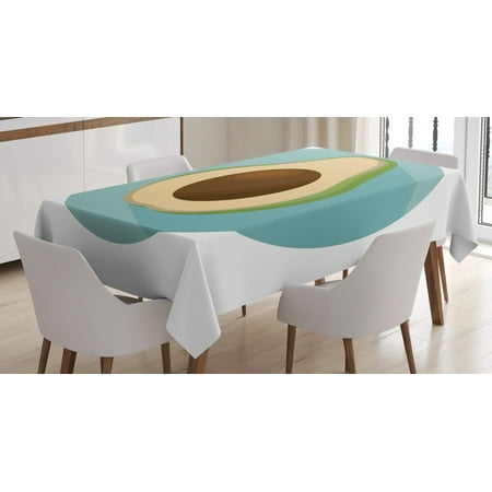 Avocado Tablecloth Raw Delicious Avocado Slice for Organic Nutrition and Vitamin Theme Graphic Design Rectangular Table Cover for Dining Room Kitchen 60 X 90 Inches Multicolor by Ambesonne
Avocado Tablecloth Raw Delicious Avocado Slice for Organic Nutrition and Vitamin Theme Graphic Design Rectangular Table Cover for Dining Room Kitchen 60 X 90 Inches Multicolor by Ambesonne