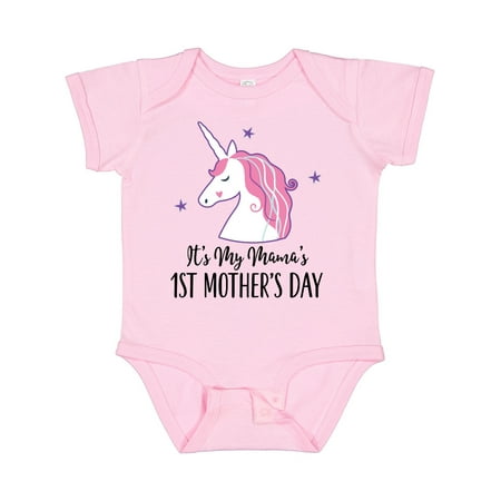 Inktastic 1st Mothers Day Unicorn Baby Girl Gift Baby Girl Bodysuit