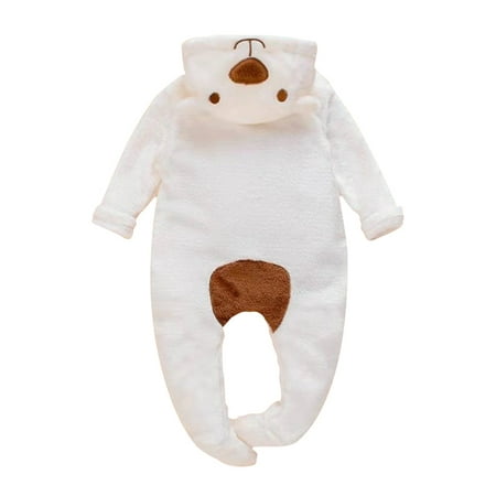 MIHOLL Baby Boys Girls Plush Long Sleeve Jumpsuit 3D Bear Ears Hooded Zipper Footed Romper
MIHOLL Baby Boys Girls Plush Long Sleeve Jumpsuit 3D Bear Ears Hooded Zipper Footed Romper