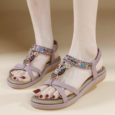 Walking Sandals Women Sandals Simple Summer Sandals Womens Sandals ComfortableSpring And Summer Diamond Flat Sandals For Women Comfortable And Versatile For Women Casual SandalsPurple39
Walking Sandals Women Sandals Simple Summer Sandals Womens Sandals ComfortableSpring And Summer Diamond Flat Sandals For Women Comfortable And Versatile For Women Casual SandalsPurple39