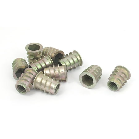 Uxcell M10x20mm Zinc Plated Hex Socket Screw in Thread Insert Nut for Wood (10-pack)
Uxcell M10x20mm Zinc Plated Hex Socket Screw in Thread Insert Nut for Wood (10-pack)