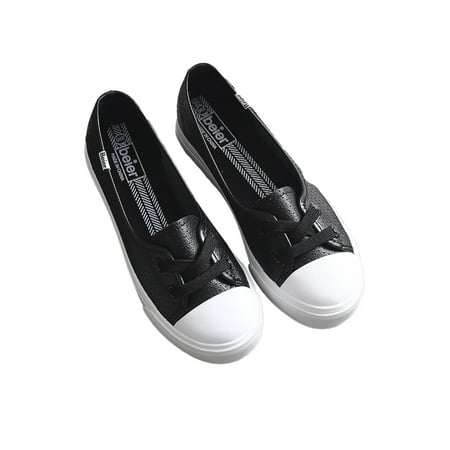 Welliumy Women Flats Low Top Shoes Solid Color Loafers Walking Sneakers Holiday Cozy Closed Toe Leather Black 4.5
Welliumy Women Flats Low Top Shoes Solid Color Loafers Walking Sneakers Holiday Cozy Closed Toe Leather Black 4.5