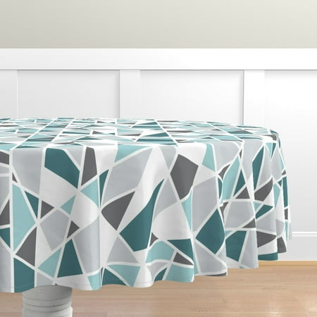 Cotton Sateen Tablecloth 70 Round - Geometric Blues Winter Ice Minimalist Teal Turquoise Gray White Print Custom Table Linens by Spoonflower
Cotton Sateen Tablecloth 70 Round - Geometric Blues Winter Ice Minimalist Teal Turquoise Gray White Print Custom Table Linens by Spoonflower