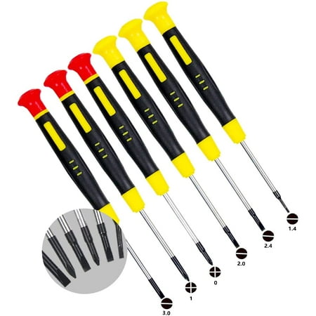 6Pcs Precision Screwdriver Set Tool Kit with 6 Different Size Flathead and Philips Screwdrivers watch toy electronics jewelry eyeglass repair and DIY Projects Repair Screwdriver Sets
6Pcs Precision Screwdriver Set Tool Kit with 6 Different Size Flathead and Philips Screwdrivers watch toy electronics jewelry eyeglass repair and DIY Projects Repair Screwdriver Sets