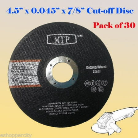 30x 4.5 x.045 x7/8 1.2mm MTP Metal Steel Cutting Cutoff Wheel Cut Off Grinder
30x 4.5 x.045 x7/8 1.2mm MTP Metal Steel Cutting Cutoff Wheel Cut Off Grinder