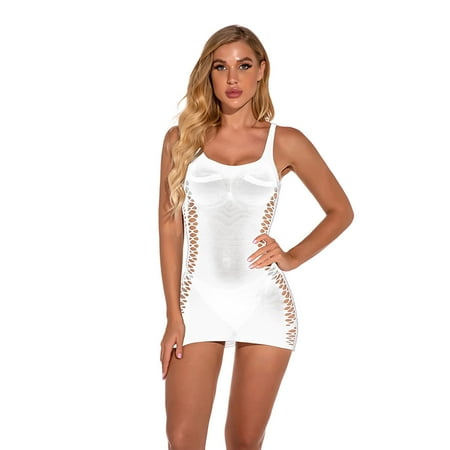 MRULIC lingerie for women Womens Transparent Pajamas Underwear Mesh Bodystockings Dress Pajamas Underwear White + One size
MRULIC lingerie for women Womens Transparent Pajamas Underwear Mesh Bodystockings Dress Pajamas Underwear White + One size