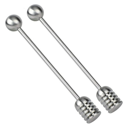 Homemaxs 2pcs Stainless Steel Honey Spoon Syrup Dippers Stick Stirrer with Round Bead for Honey Pot Jar Container
Homemaxs 2pcs Stainless Steel Honey Spoon Syrup Dippers Stick Stirrer with Round Bead for Honey Pot Jar Container