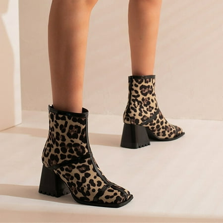 ZMHEGW Women Boots Ladies Solid Color Flock Back Zipper Square Toe High Heel Booties Boots Shoes
ZMHEGW Women Boots Ladies Solid Color Flock Back Zipper Square Toe High Heel Booties Boots Shoes