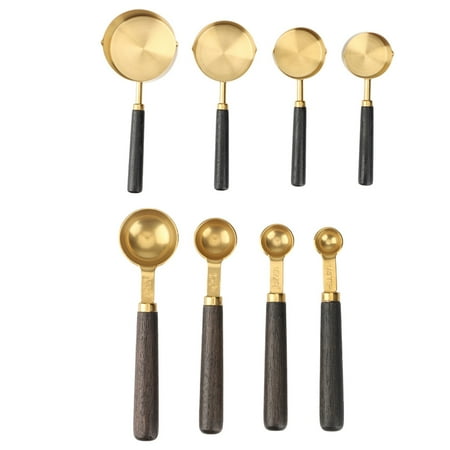 Walnut Wooden Handle Plated Gold Measuring Spoon Cups Kitchen Baking Supplies Bartending Measuring Tools Kitchen Set 1
Walnut Wooden Handle Plated Gold Measuring Spoon Cups Kitchen Baking Supplies Bartending Measuring Tools Kitchen Set 1