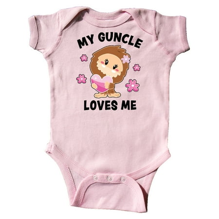 Inktastic My Guncle Loves Me with Bigfoot Gift Baby Girl Bodysuit