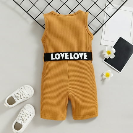 dmqupv Dresses Baby Girl Clothes Summer Toddler Girls Sleeveless Romper Ribbed Jumpsuit And Belt Set Toddler Shirt And Pants Coffee 6-12 Months
dmqupv Dresses Baby Girl Clothes Summer Toddler Girls Sleeveless Romper Ribbed Jumpsuit And Belt Set Toddler Shirt And Pants Coffee 6-12 Months