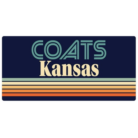 Coats Kansas 5 x 2.5-Inch Fridge Magnet Retro Design