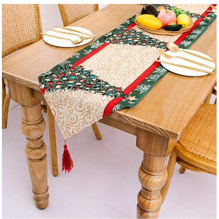 Christmas Decorations Table Cloth Christmas Pretty Table Runner For Christmas Dinner Party Washable Beautiful Design Table Cloth For Family Time
Christmas Decorations Table Cloth Christmas Pretty Table Runner For Christmas Dinner Party Washable Beautiful Design Table Cloth For Family Time