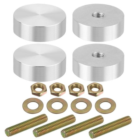 M8 Thread 30mm Diameter 10mm Thick Round Shape Aluminum Disc 4pack - with Mounting Screws
M8 Thread 30mm Diameter 10mm Thick Round Shape Aluminum Disc 4pack - with Mounting Screws