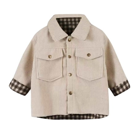 nsendm Boys Coats Size 8 Toddler Kids Baby Girls Boys Plaid Button Up Flap Pocket Corduroy Jacket Coat Boys Outerwear Beige 9-12 Months
nsendm Boys Coats Size 8 Toddler Kids Baby Girls Boys Plaid Button Up Flap Pocket Corduroy Jacket Coat Boys Outerwear Beige 9-12 Months