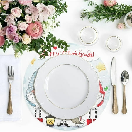 Hidove Cute Christmas Gnome Placemats 1Pcs Holidays PVC Weave Place Mats Table Mats Non Slip Easy to Clean for Home Kitchen BBQ Party Table Decor 15.4×15.4in
Hidove Cute Christmas Gnome Placemats 1Pcs Holidays PVC Weave Place Mats Table Mats Non Slip Easy to Clean for Home Kitchen BBQ Party Table Decor 15.4×15.4in