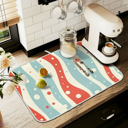 Yayeee Drying Mat for Kitchen Counter Dishes Microfiber Coffee Decorative Pad Light Blue Pattern
Yayeee Drying Mat for Kitchen Counter Dishes Microfiber Coffee Decorative Pad Light Blue Pattern