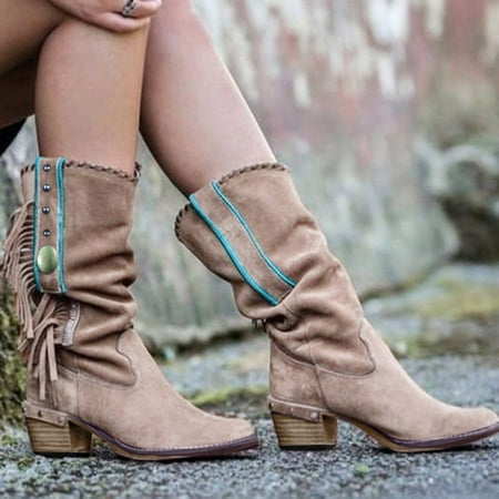Jsaert Women s Casual Sleeve Heels Ladies Squ Boots Fringed Retro Are Shoes Women s Boots
Jsaert Women s Casual Sleeve Heels Ladies Squ Boots Fringed Retro Are Shoes Women s Boots
