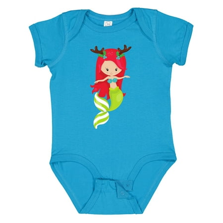 Inktastic Christmas Mermaid Mermaid With Antlers Mistletoe Girls Baby Bodysuit 
Inktastic Christmas Mermaid Mermaid With Antlers Mistletoe Girls Baby Bodysuit
