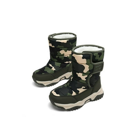 Difumos Boys Winter Boot Plush Lined Snow Boots Comfort Warm Shoes School Non-Slip Casual Mid Calf Camouflage Green 9C
Difumos Boys Winter Boot Plush Lined Snow Boots Comfort Warm Shoes School Non-Slip Casual Mid Calf Camouflage Green 9C