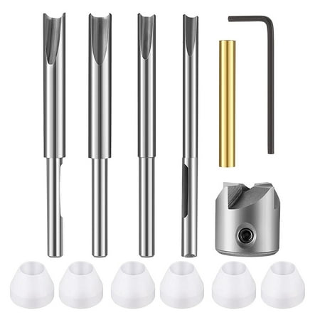 13Pc Pen Barrel Trimming System with 6 Pieces Pen Bushings White Pen Bushings Mill Trimmer Set for Woodworking Pen Kit
13Pc Pen Barrel Trimming System with 6 Pieces Pen Bushings White Pen Bushings Mill Trimmer Set for Woodworking Pen Kit