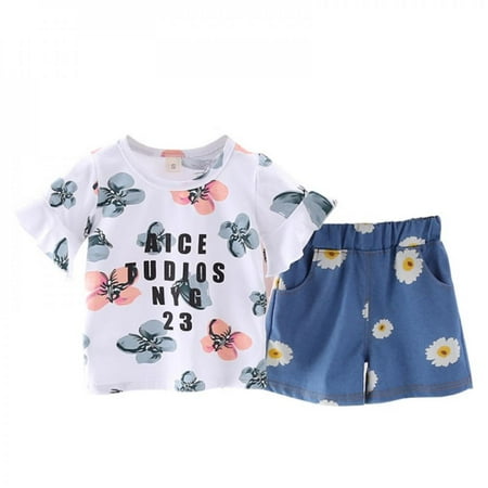 Bullpiano Summer Baby Girl Clothes Set Cartoon Ruffles Sleeveless Outfits T shirt Tops Shorts Newborn Children Girl Clothing Set
Bullpiano Summer Baby Girl Clothes Set Cartoon Ruffles Sleeveless Outfits T shirt Tops Shorts Newborn Children Girl Clothing Set
