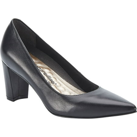 Women s Walking Cradles Samantha Pump Black Leather 9.5 W