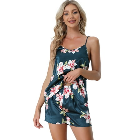 Unique Bargains Womens Sleeveless Cami Shirt Satin Lounge Set Pajama Sleepwear Sets
Unique Bargains Womens Sleeveless Cami Shirt Satin Lounge Set Pajama Sleepwear Sets