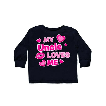 Inktastic My Uncle Loves Me with Hearts and Kiss Gift Toddler Boy or Toddler Girl Long Sleeve T-Shirt
Inktastic My Uncle Loves Me with Hearts and Kiss Gift Toddler Boy or Toddler Girl Long Sleeve T-Shirt