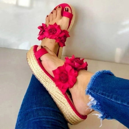 Aayomet Cute Sandals for Women Slip Platform Women Thick Daily Casual On Bottom Sandals Summer Flower Slippers Women s sandals Red 8
Aayomet Cute Sandals for Women Slip Platform Women Thick Daily Casual On Bottom Sandals Summer Flower Slippers Women s sandals Red 8