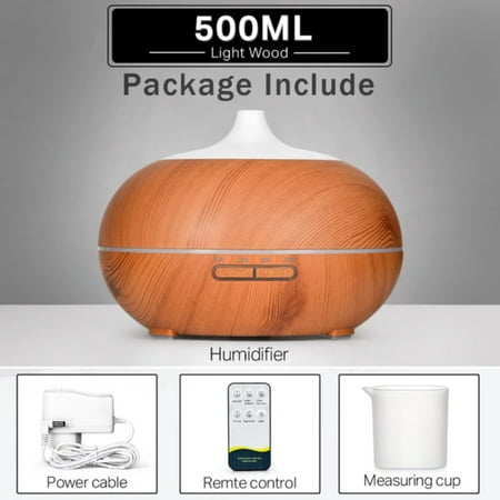 CHNGXJC Quiet Relaxing and Efficient Ultrasonic Air Humidifier - Cool Wood Grain Essential Oil Diffuser with 7 Color LED Light and Remote Control - 550ml 500ml 400ml
CHNGXJC Quiet Relaxing and Efficient Ultrasonic Air Humidifier - Cool Wood Grain Essential Oil Diffuser with 7 Color LED Light and Remote Control - 550ml 500ml 400ml