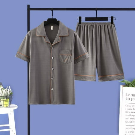 PIKADINGNIS OverSize Sleepwear Short Sleeve Spring Summer Cotton Pajamas Sets Short Pant Comfortable Male Pyjama Set Loose Leisure Outwear
PIKADINGNIS OverSize Sleepwear Short Sleeve Spring Summer Cotton Pajamas Sets Short Pant Comfortable Male Pyjama Set Loose Leisure Outwear