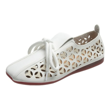 casual shoes for Women Ladies Fashion Solid Color Hollow Out Pumps Retro Flat Lace Up Casual Shoes PU Dress Sandals for Women White
casual shoes for Women Ladies Fashion Solid Color Hollow Out Pumps Retro Flat Lace Up Casual Shoes PU Dress Sandals for Women White