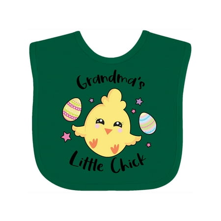 Inktastic Happy Easter Grandma s Little Chick Gift Baby Girl Bib