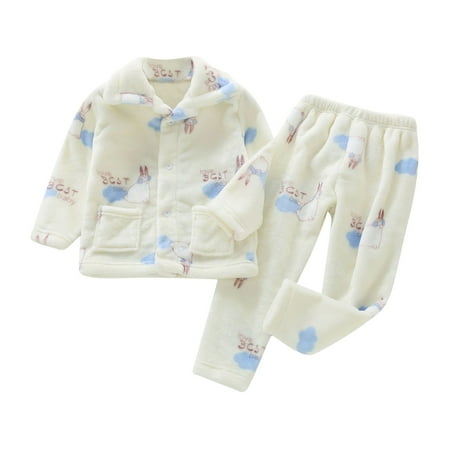 Toddler Kids Baby Boys and Girls Autumn and Winter Fleece Sleepwear Outfits Cute Cartoon Print Flannel Lapel Button Top Pants Pajamas Children s Casual Warm Home Wear
Toddler Kids Baby Boys and Girls Autumn and Winter Fleece Sleepwear Outfits Cute Cartoon Print Flannel Lapel Button Top Pants Pajamas Children s Casual Warm Home Wear