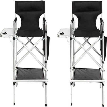 2 PCS 31 Tall Upgraded Director Chair Height Aluminum Frame Supports 300 lbs Folding Portable with Bag Black 19.2 D x 23.6 W x 45.6 H (2 PCS)
2 PCS 31 Tall Upgraded Director Chair Height Aluminum Frame Supports 300 lbs Folding Portable with Bag Black 19.2 D x 23.6 W x 45.6 H (2 PCS)