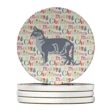 Australian Mist #2 Cat Christmas Large Sandstone Coasters Pack of 4 4 in x 4 in
Australian Mist #2 Cat Christmas Large Sandstone Coasters Pack of 4 4 in x 4 in