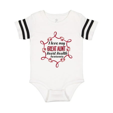 Inktastic I Love My Great Aunt Heart Health Awareness Gift Baby Boy or Baby Girl Bodysuit
Inktastic I Love My Great Aunt Heart Health Awareness Gift Baby Boy or Baby Girl Bodysuit